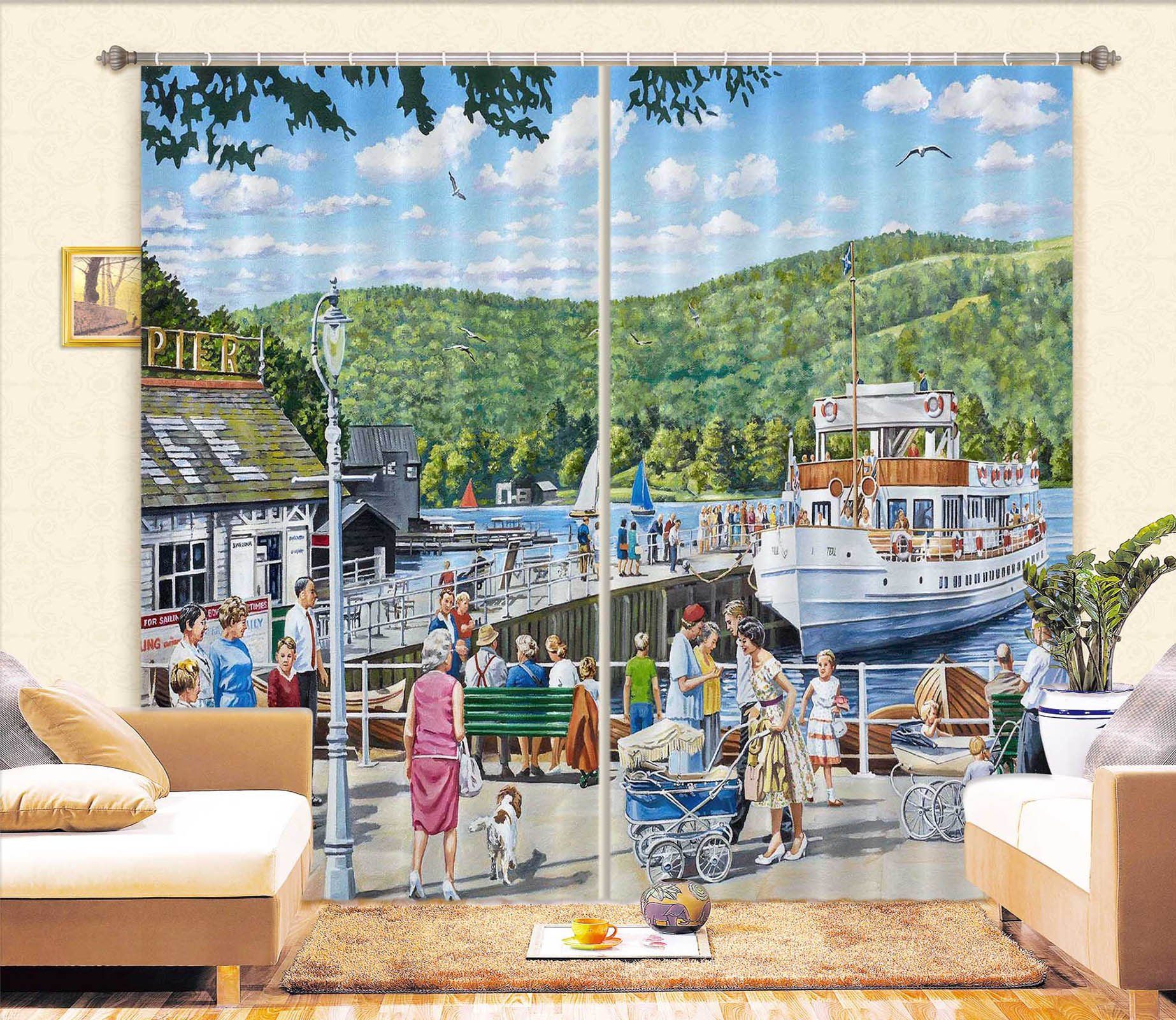 3D Bowness Pier Windermere 049 Trevor Mitchell Curtain Curtains Drapes Curtains AJ Creativity Home 