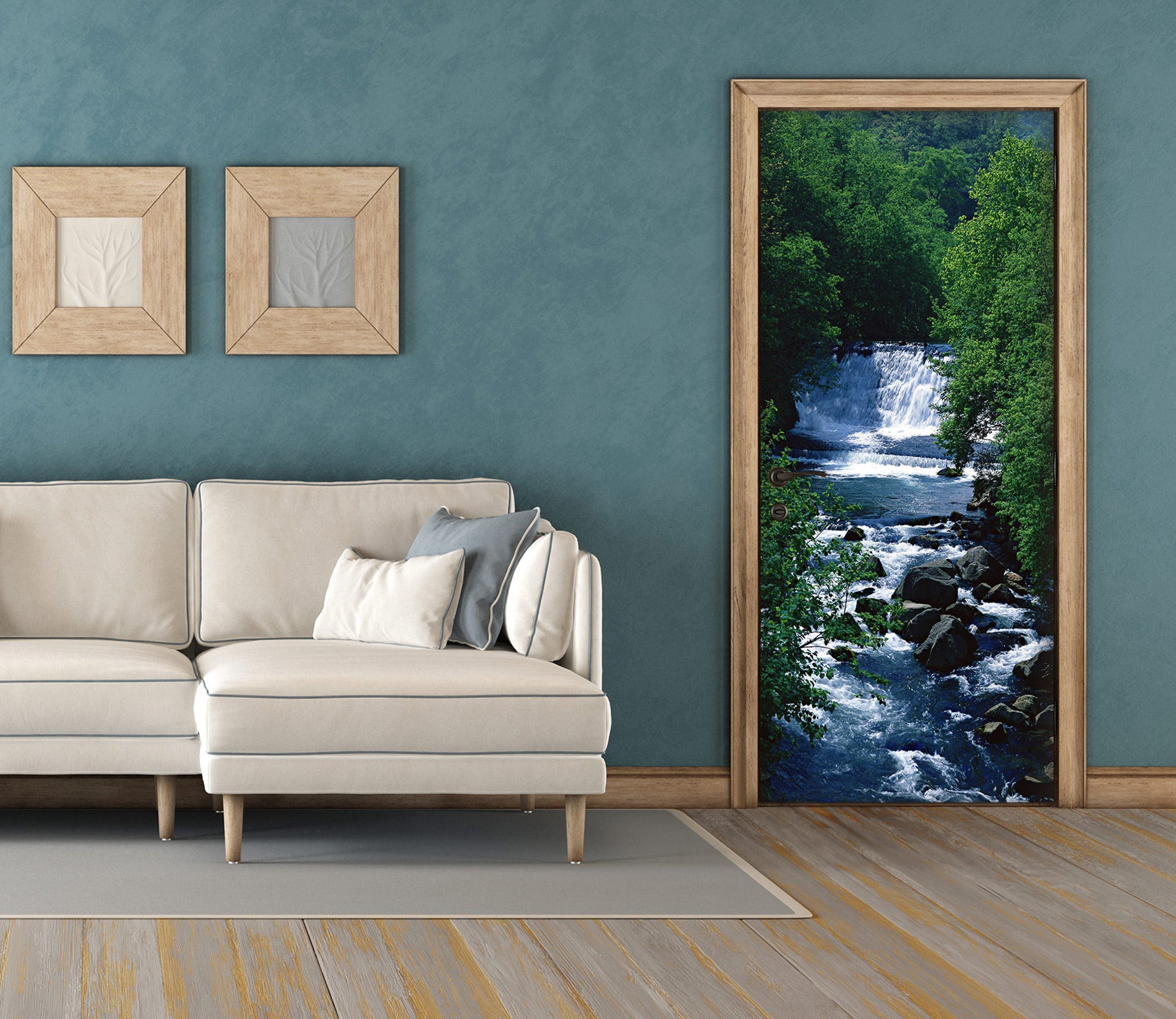 3D Stream Water 23050 Door Mural