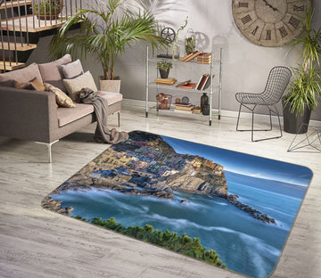 3D Blue Island 1162 Marco Carmassi Rug Non Slip Rug Mat Mat AJ Creativity Home 