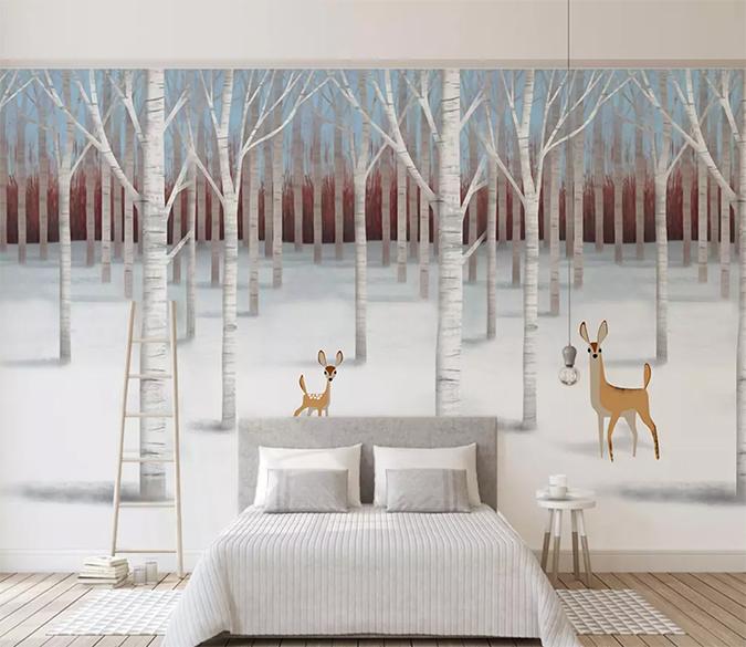 3D Fawn 1321 Wall Murals Wallpaper AJ Wallpaper 2 