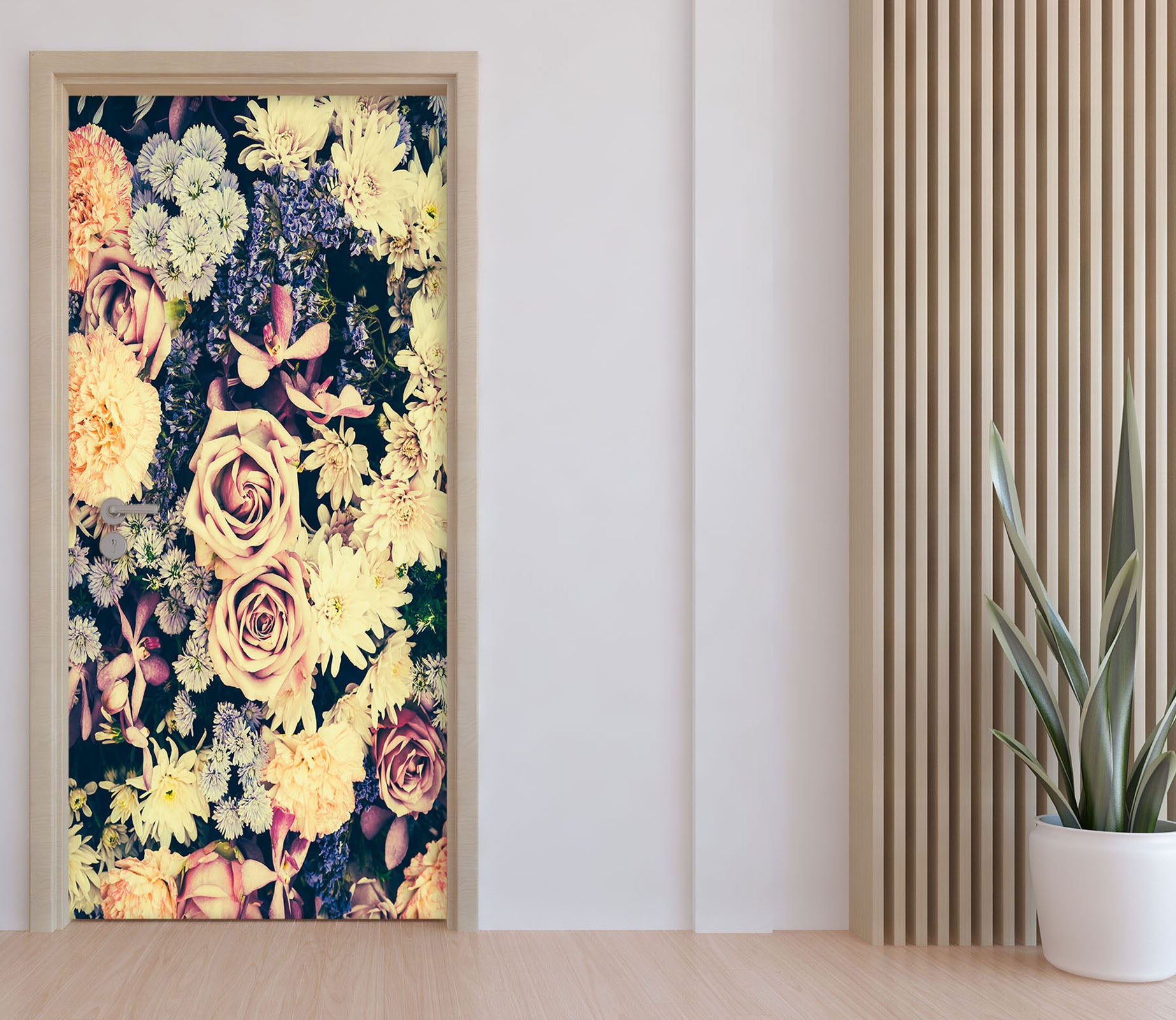 3D Flowers 25122 Door Mural