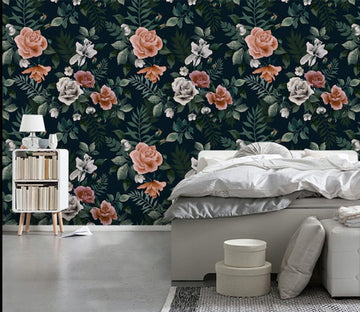 3D Night Rose WG219 Wall Murals Wallpaper AJ Wallpaper 2 