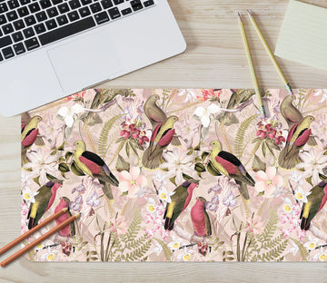 3D Flowers Bird 120137 Uta Naumann Desk Mat