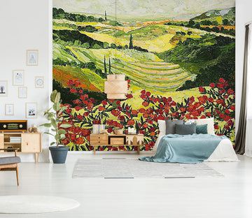 3D Field Flowers 122 Allan P. Friedlander Wall Mural Wall Murals