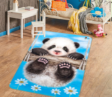 3D Panda Swing 5692 Kayomi Harai Rug Non Slip Rug Mat