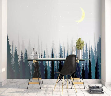 3D Forest Moon 745 Wall Murals Wallpaper AJ Wallpaper 2 