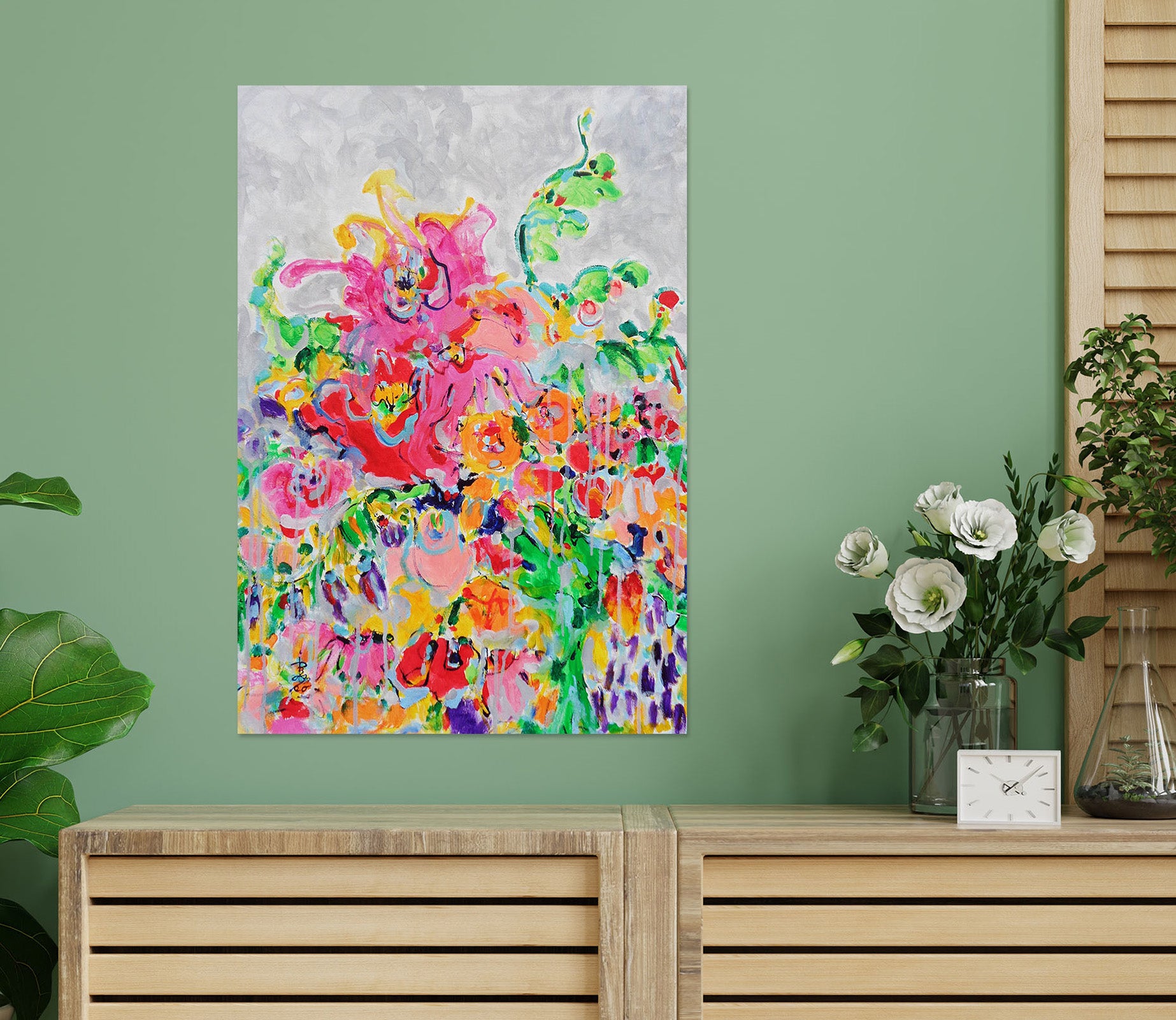 3D Colorful Petals 1727 Misako Chida Wall Sticker