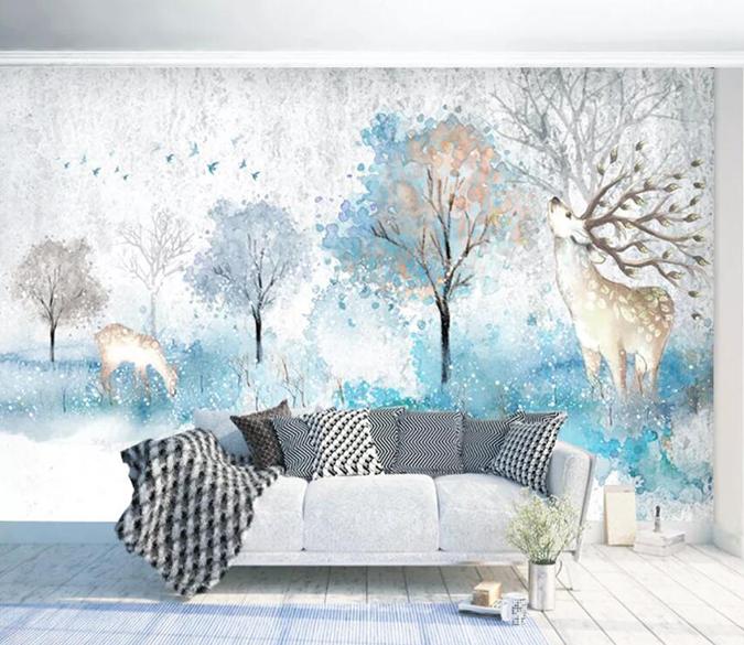 3D Sika Deer 261 Wall Murals Wallpaper AJ Wallpaper 2 