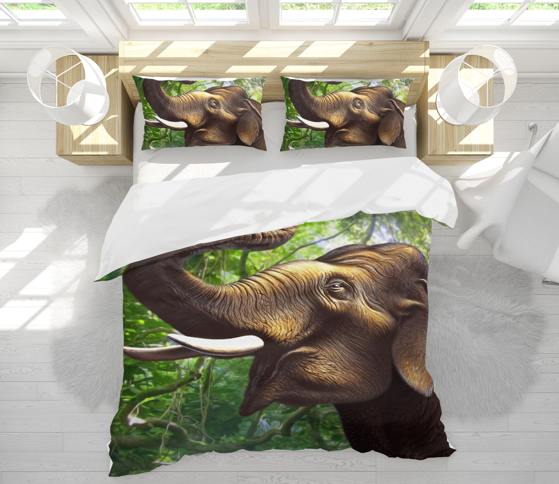 3D Indian Elephant 86004 Jerry LoFaro bedding Bed Pillowcases Quilt