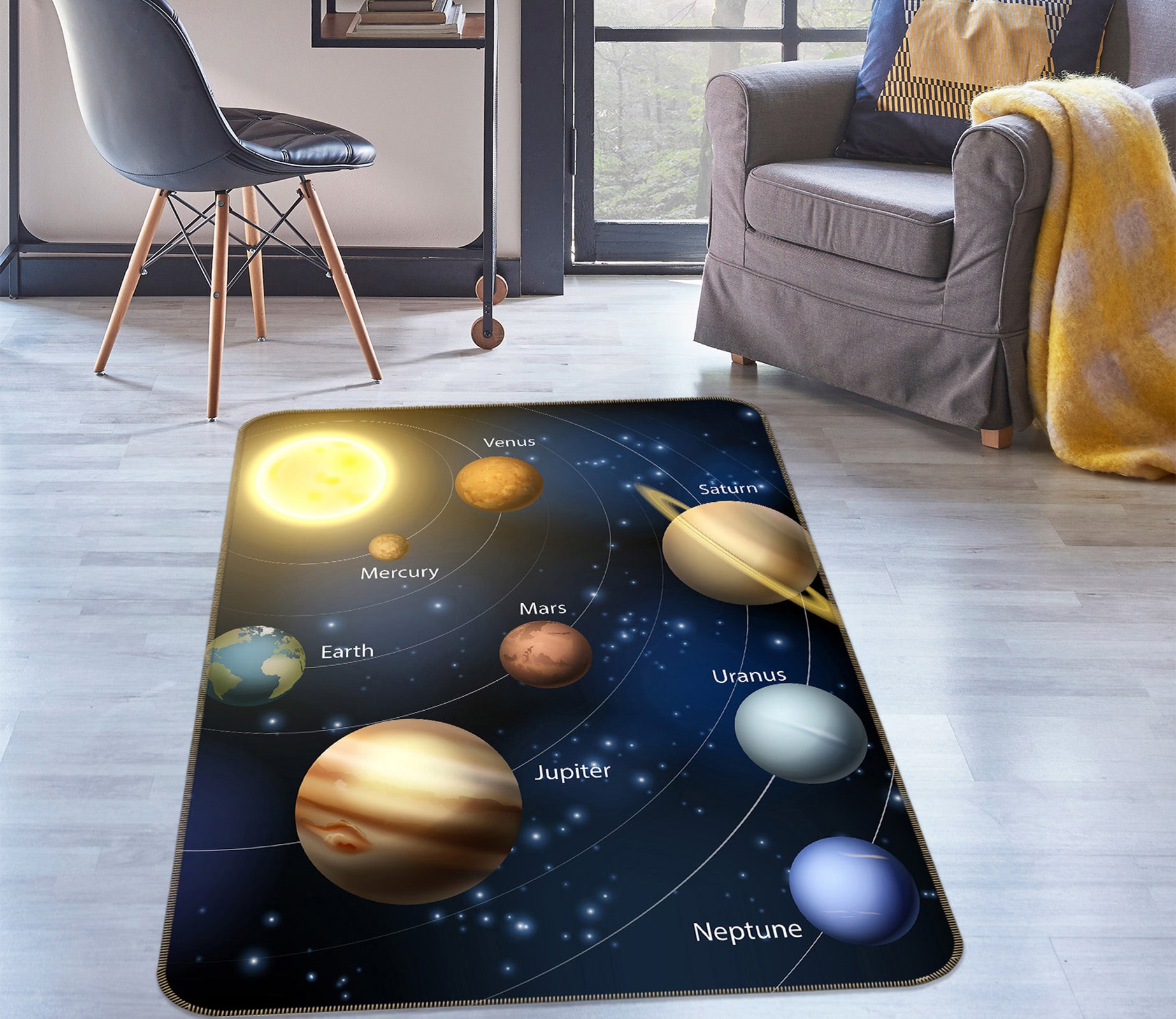 3D Planet 77251 Non Slip Rug Mat