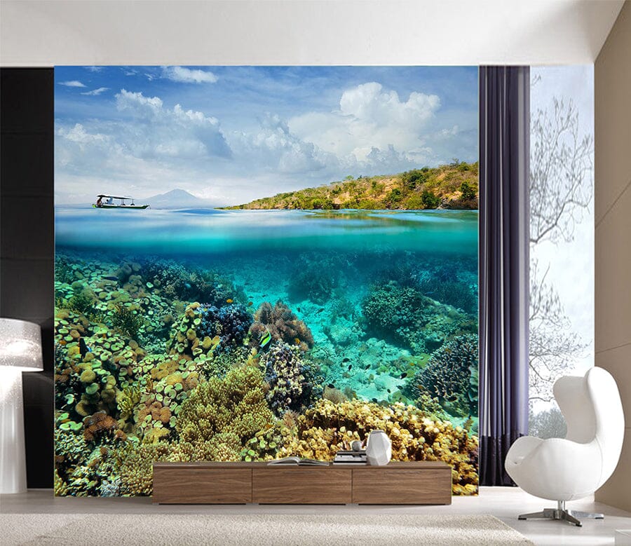 3D Blue Sea Water 1016 Wall Murals Wallpaper AJ Wallpaper 2 