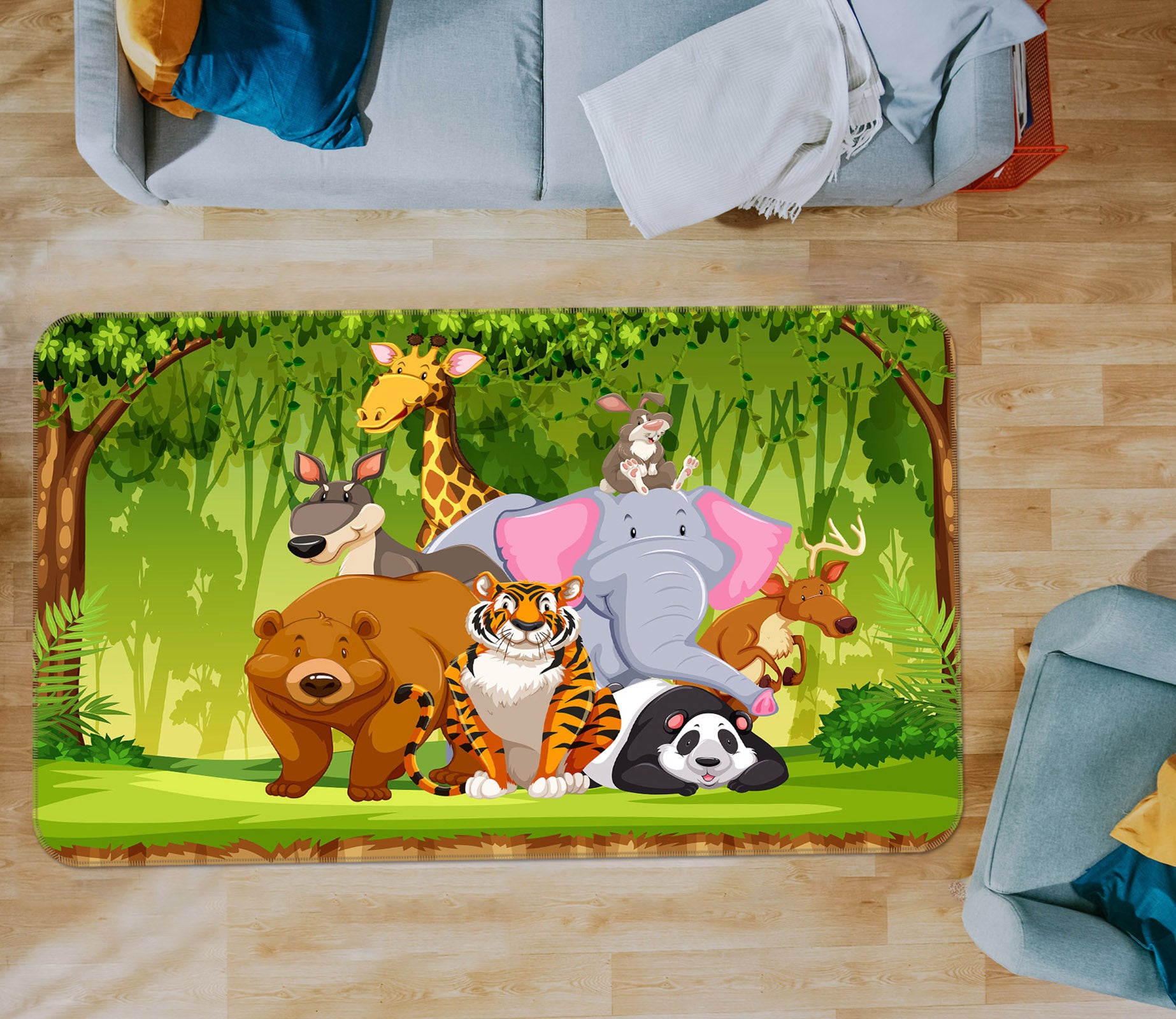 3D Animal 36120 Non Slip Rug Mat