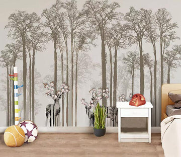 3D Misty Woods 1143 Wall Murals Wallpaper AJ Wallpaper 2 