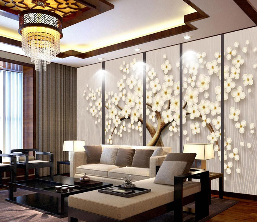 3D Plum Blossom WC451 Wall Murals