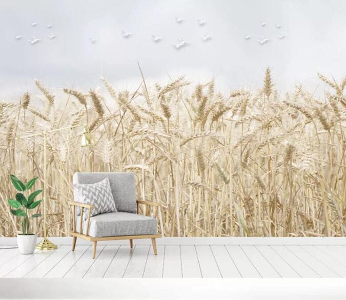 3D Reed Flock 1550 Wall Murals Wallpaper AJ Wallpaper 2 