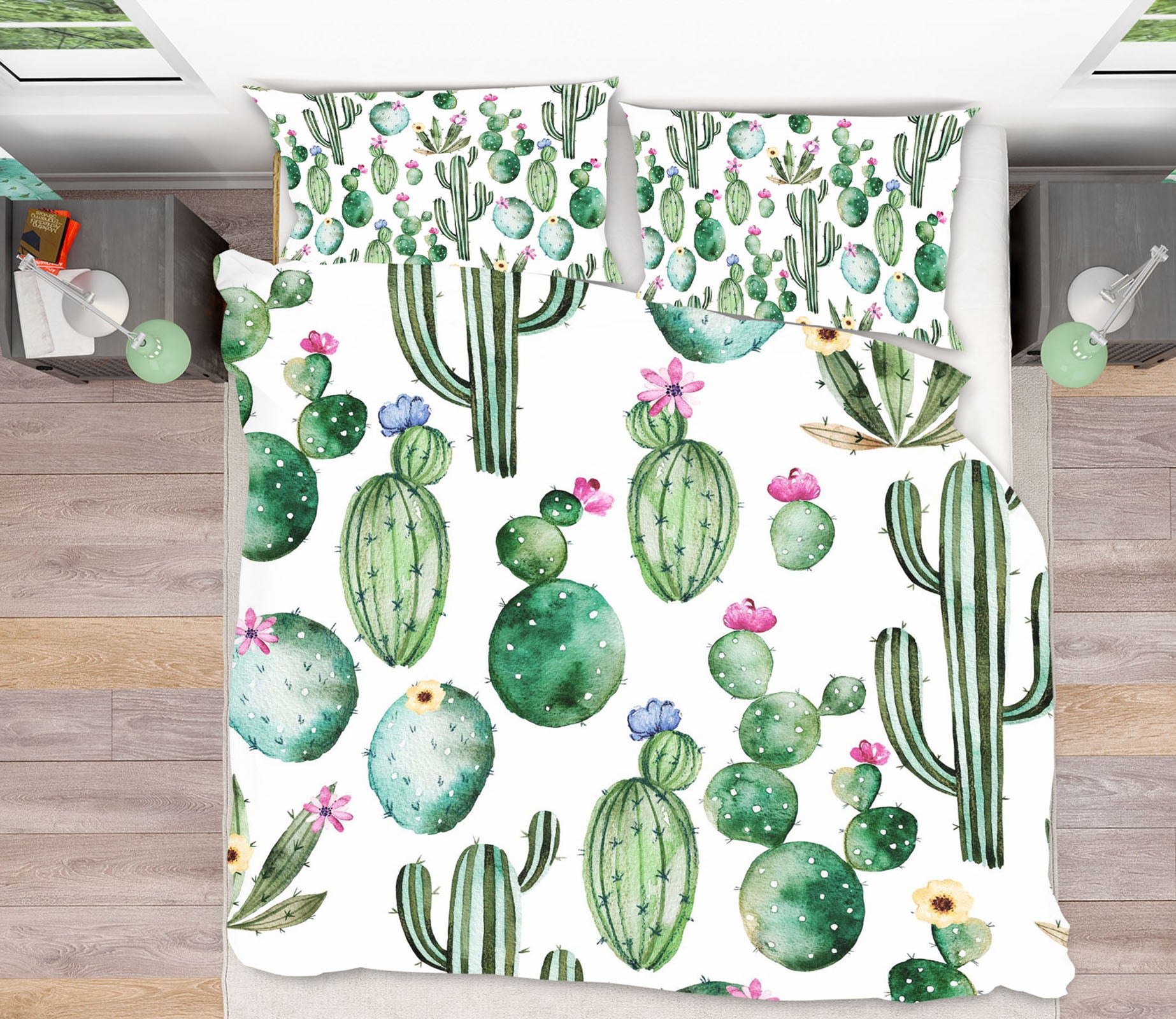 3D Cactus Pattern 18200 Uta Naumann Bedding Bed Pillowcases Quilt