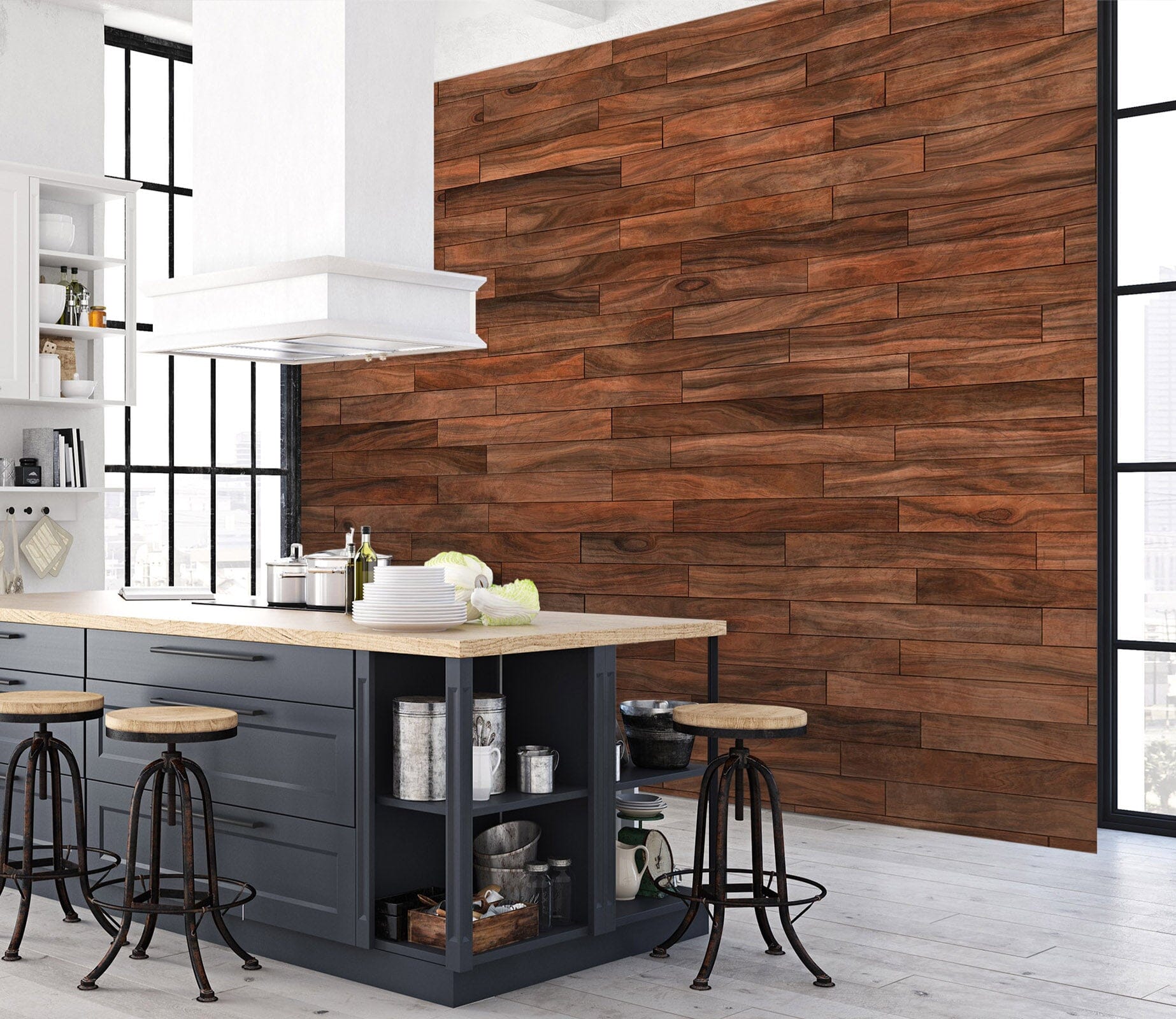 3D Wood Plank Texture 102 Wall Murals Wallpaper AJ Wallpaper 2 