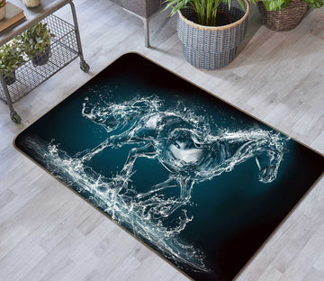 3D Water Horse 68237 Animal Non Slip Rug Mat