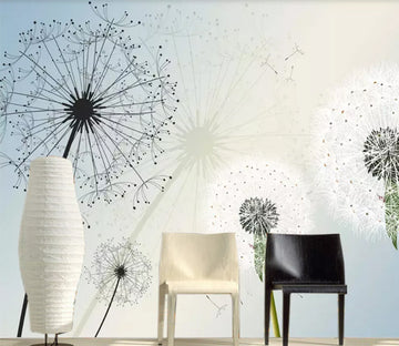 3D Dandelion WC187 Wall Murals