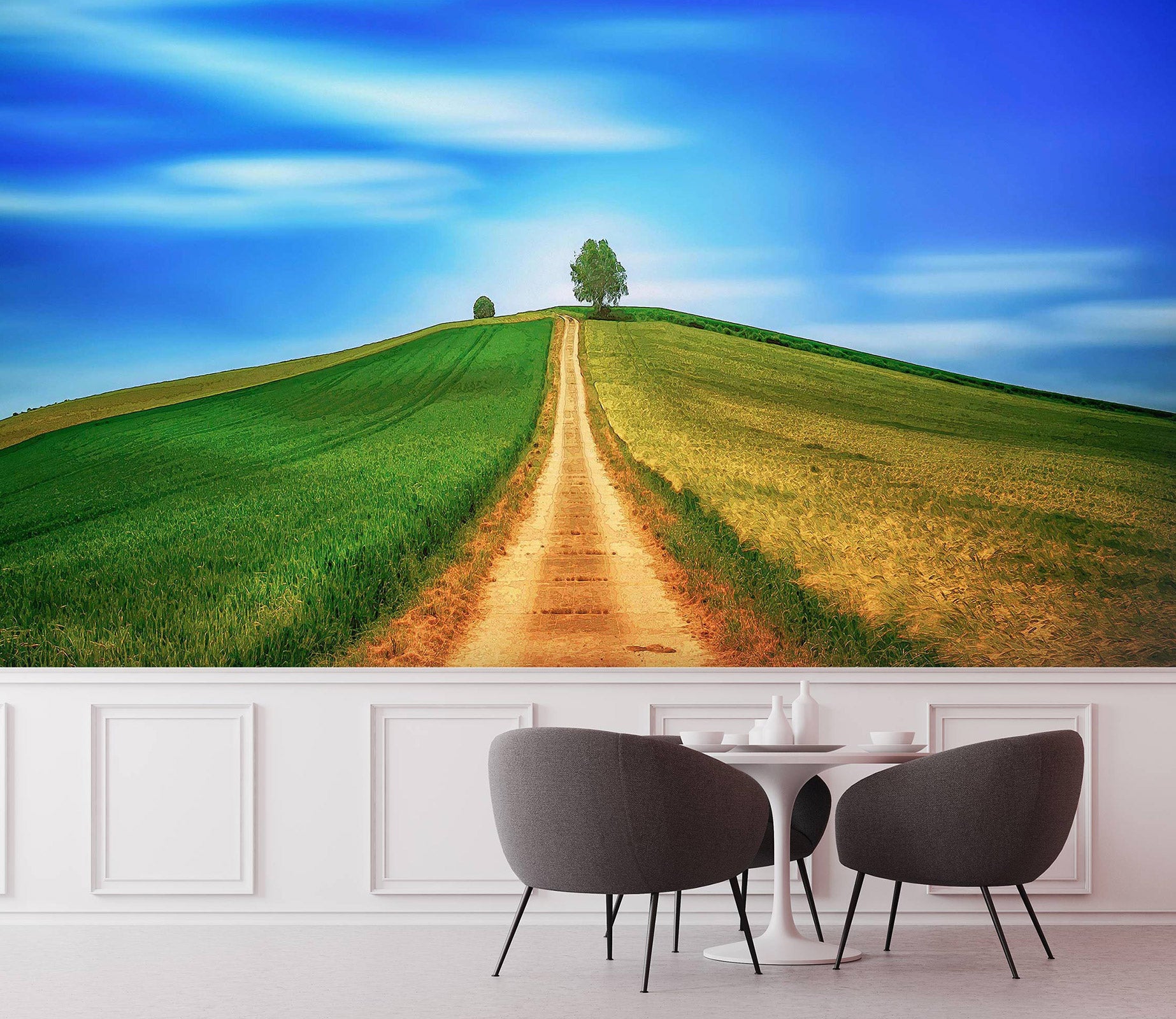 3D Lawn Path Tree 90208 Alius Herb Wall Mural Wall Murals