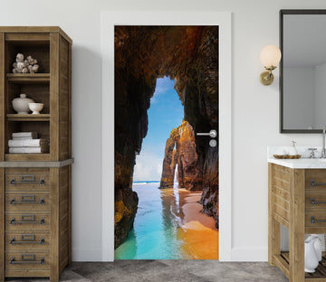 3D Stone Cave 22149 Door Mural