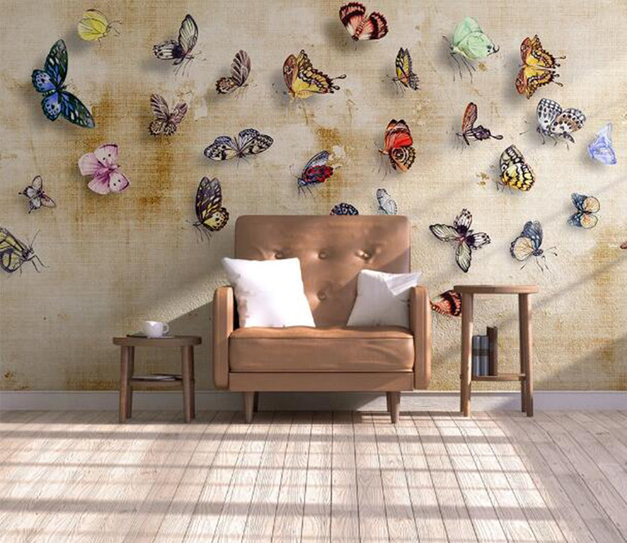 3D Butterfly Specimen WC936 Wall Murals