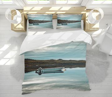 3D Lakeside Boat 8591 Assaf Frank Bedding Bed Pillowcases Quilt