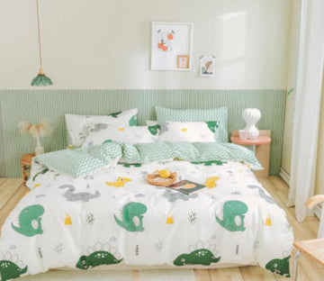 3D Cute Dinosaur 40077 Bed Pillowcases Quilt