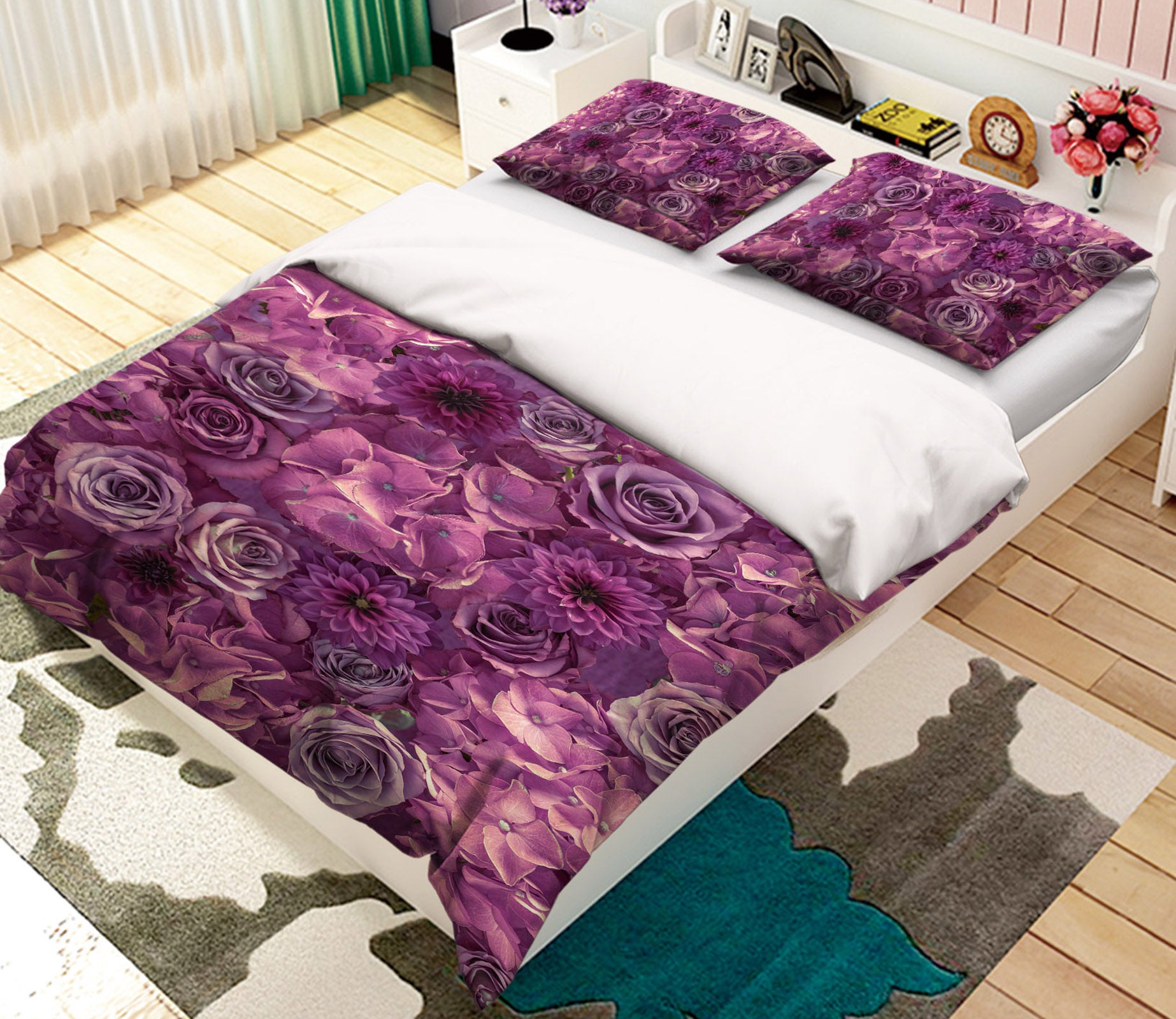 3D Purple Garden 7127 Assaf Frank Bedding Bed Pillowcases Quilt Cover Duvet Cover