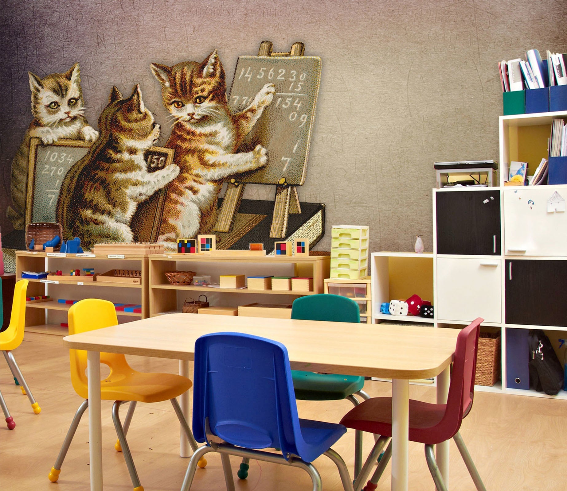 3D cats trying to teach 41 Wall Murals Wallpaper AJ Wallpaper 2 