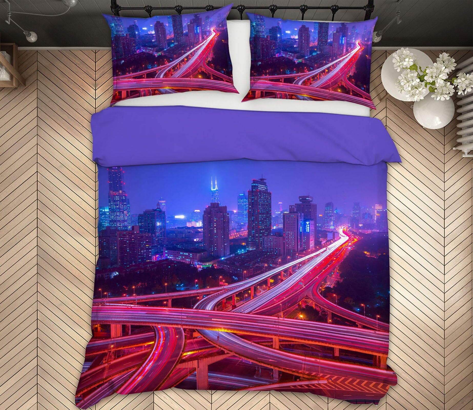 3D Transportation Hub 2130 Marco Carmassi Bedding Bed Pillowcases Quilt Quiet Covers AJ Creativity Home 