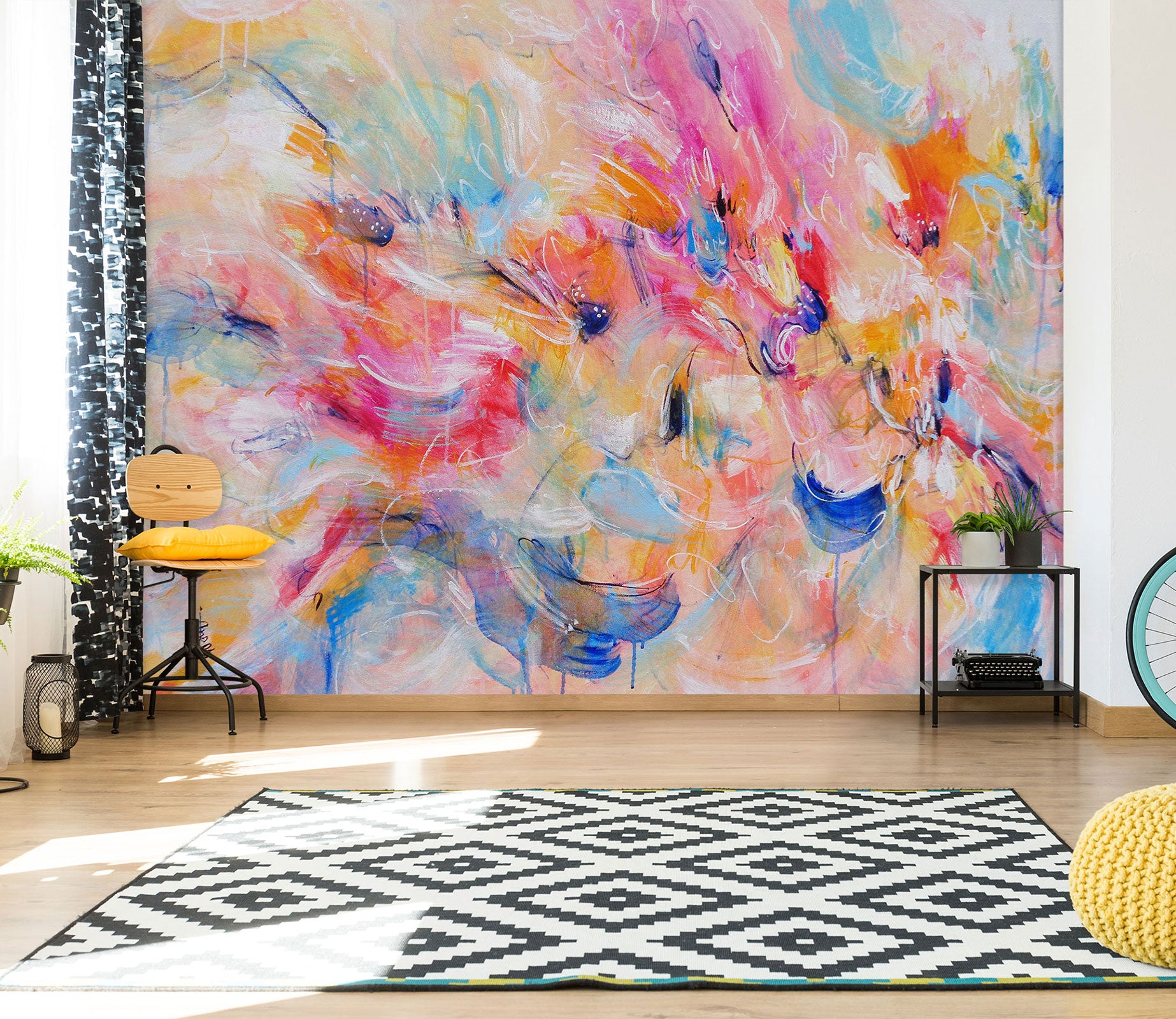 3D Colorful Pattern 12148 Misako Chida Wall Mural Wall Murals