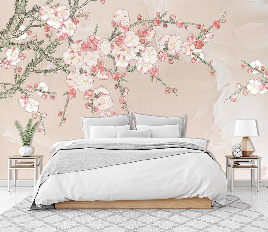 3D Plum Blossom WC371 Wall Murals