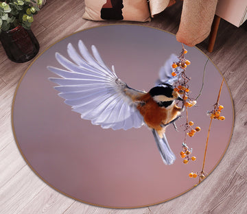 3D Bird 81279 Animal Round Non Slip Rug Mat