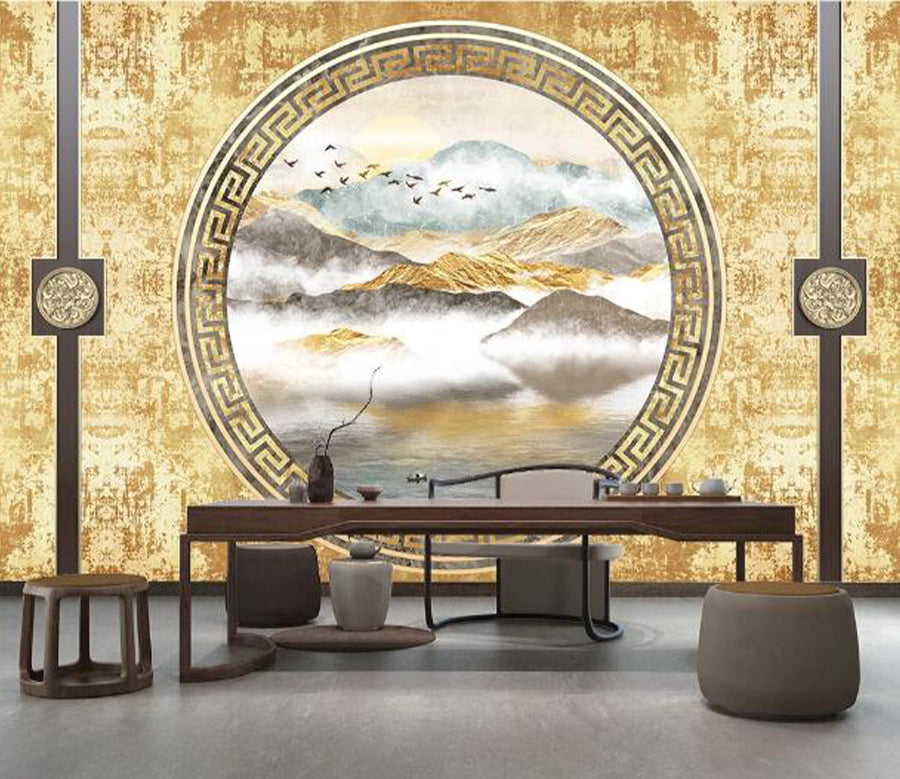 3D Foggy River WC2350 Wall Murals