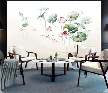 3D Lotus Flower 1734 Wall Murals Wallpaper AJ Wallpaper 2 