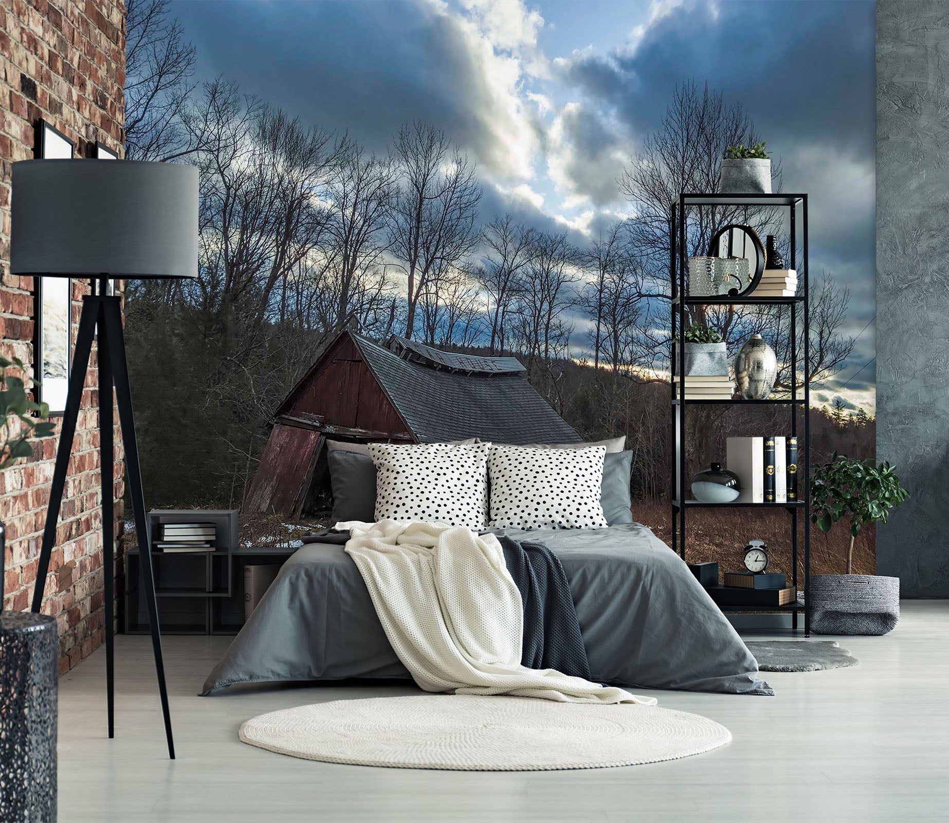 3D Forest House 123 Jerry LoFaro Wall Mural Wall Murals