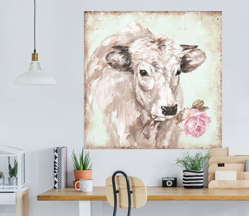 3D Cow Rose 002 Debi Coules Wall Sticker Wallpaper AJ Wallpaper 2 