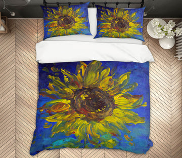 3D Sunflower 2047 Debi Coules Bedding Bed Pillowcases Quilt