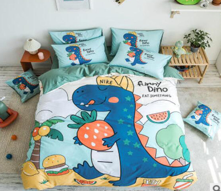 3D Cartoon Dinosaur 50078 Bed Pillowcases Quilt