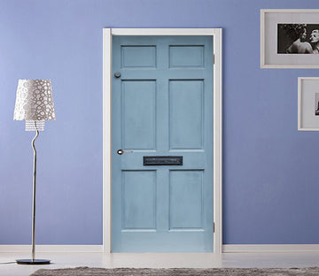 3D Fog Blue Door 22227 Door Mural