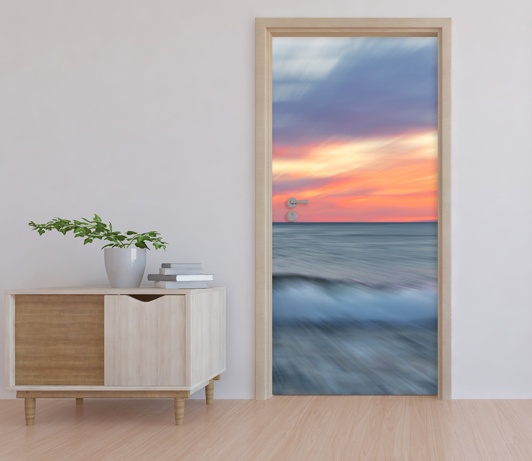 3D Sunset Waves 11608 Marco Carmassi Door Mural