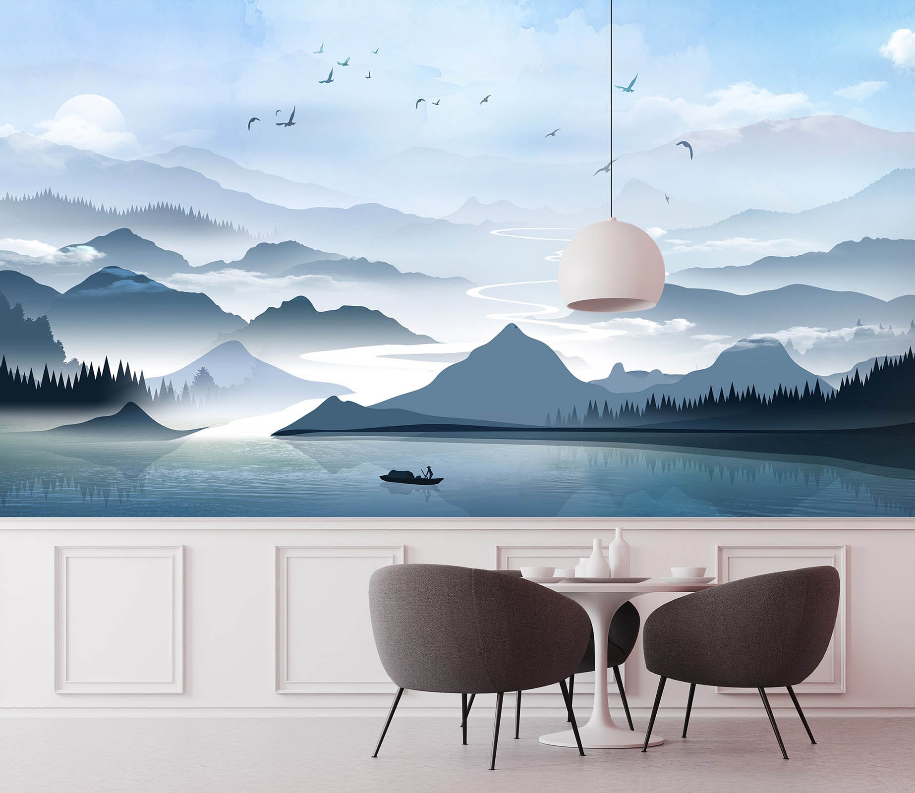 3D Mountain Peak 1413 Wall Murals