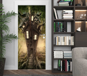 3D Tree House 24054 Door Mural