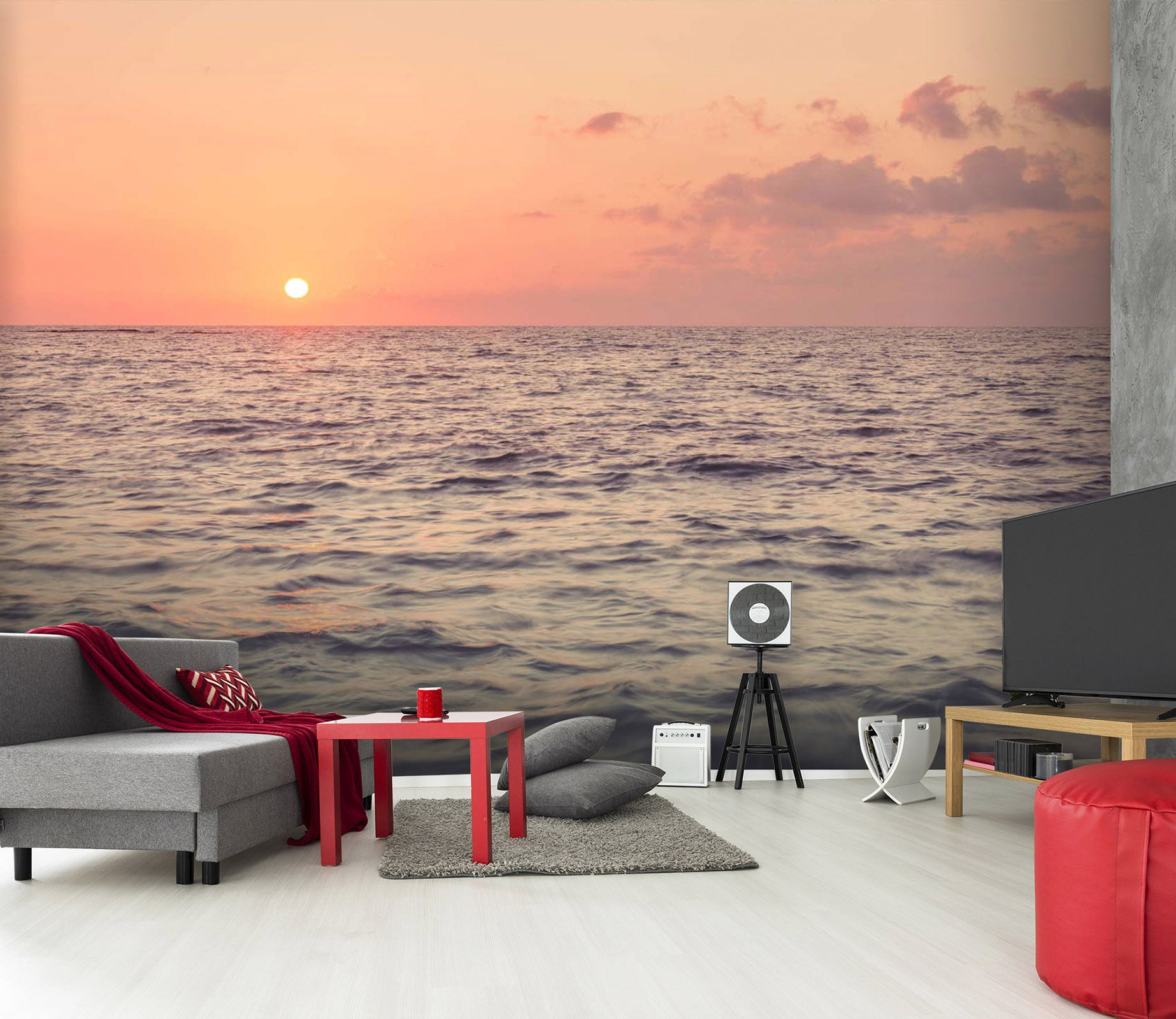 3D Solar Sea Level 036 Assaf Frank Wall Mural Wall Murals