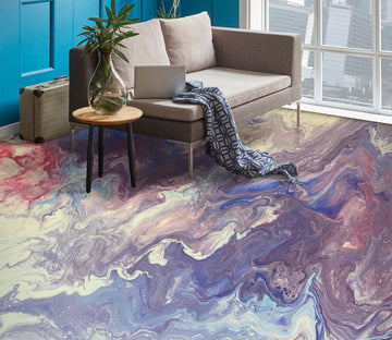 3D Purple Blue Paint Texture 98204 Valerie Latrice Floor Mural