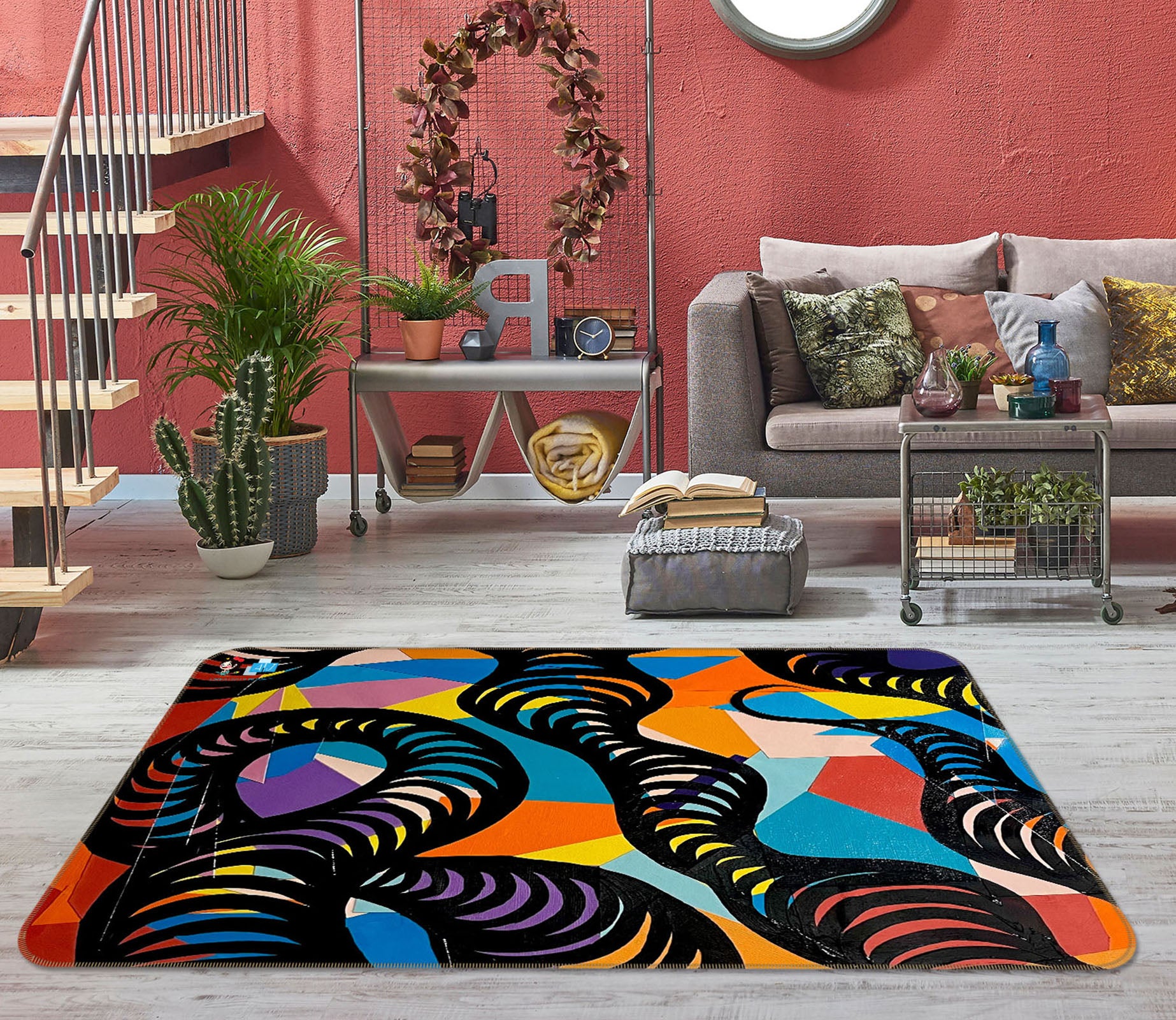 3D Painted Graphics 8206 Jacqueline Reynoso Rug Non Slip Rug Mat