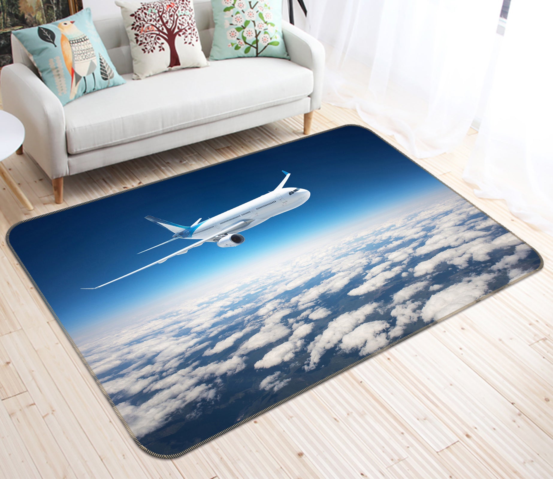 3D Sky Aircraft 68095 Vehicle Non Slip Rug Mat