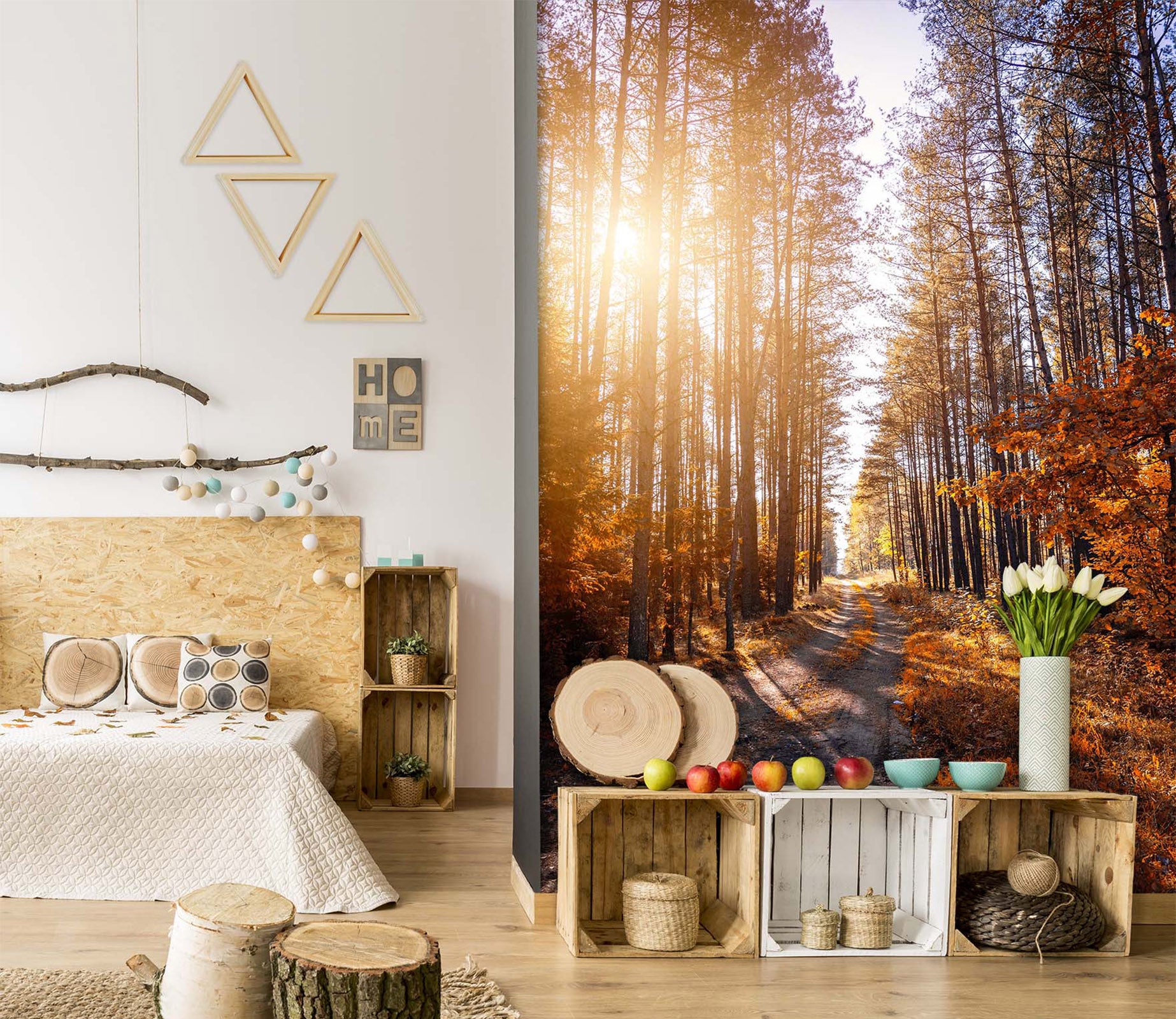 3D Forest Sunlight 2094 Wall Murals