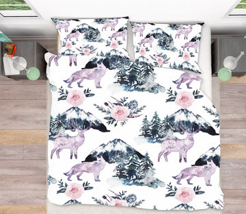 3D Fawn Mountain 069 Uta Naumann Bedding Bed Pillowcases Quilt